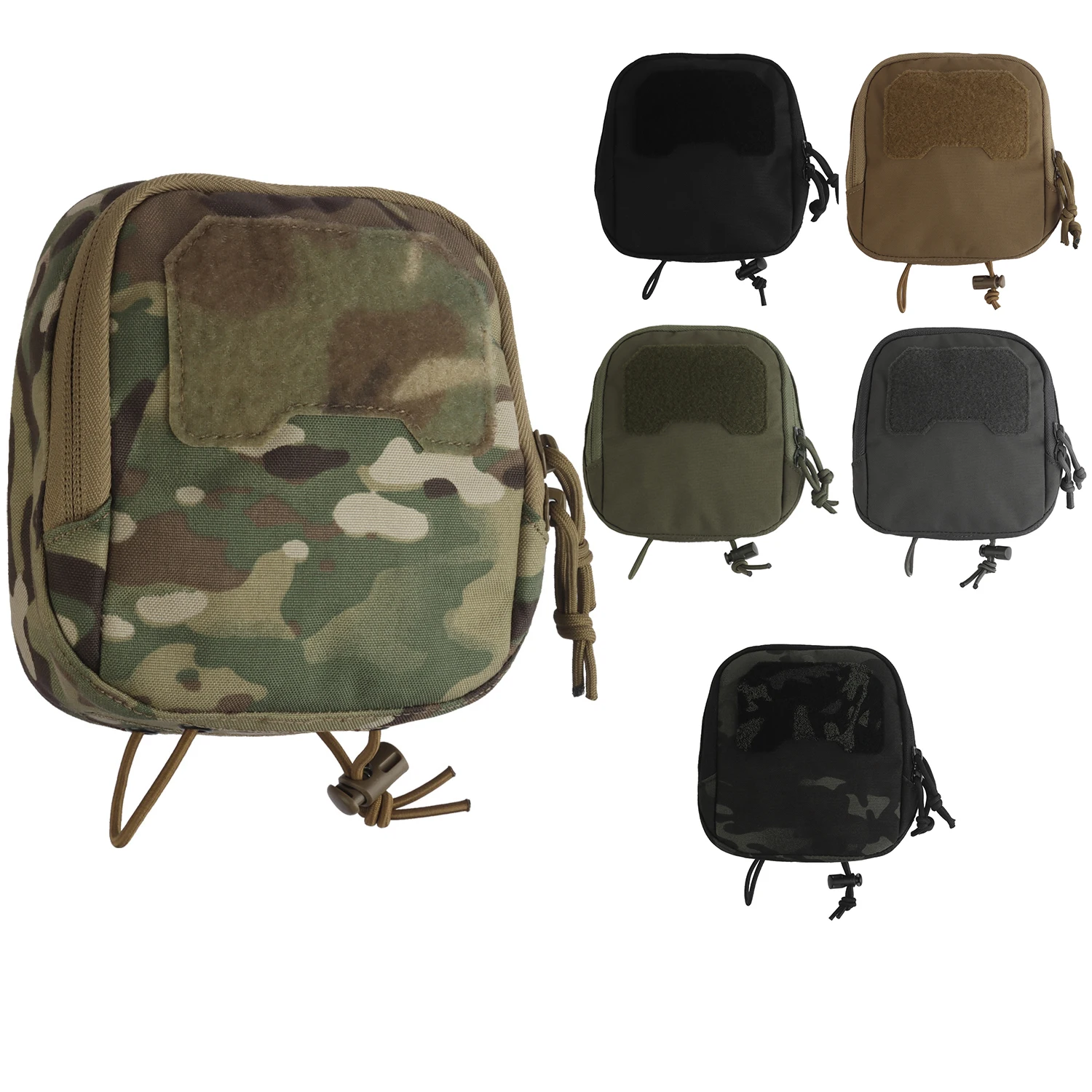 AG Utility Pouch MOLLE Storage Organizer Pouch لمصباح يدوي IFAK طقم طبي EDC Glow Sticks