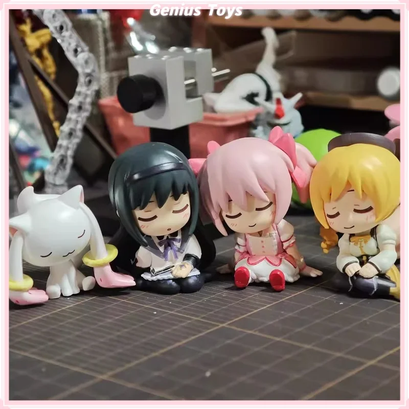 Figura de Acción Gashapon de Puella Magi Madoka Magica, Kaname Tomoe Mami Homura Durmiendo en el Hombro, Gashapon Auténtico en Existencia