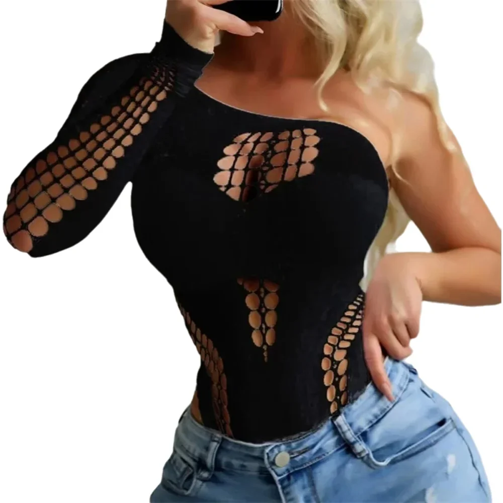 

HOT Shoulder Exposed Sexy Babydoll Underwear Nightwear Bodysuits Sleepwear Sexy Nightwear Lingerie Bodycon
