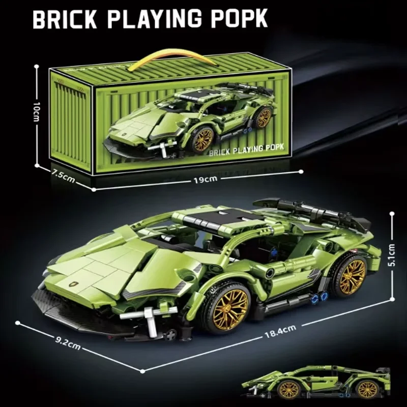 Hot Technische Mini Bouwstenen Auto Racing Sport Snelheid Voertuig Model Stad Mechanische Super Bricks Puzzel Speelgoed Volwassen Gift