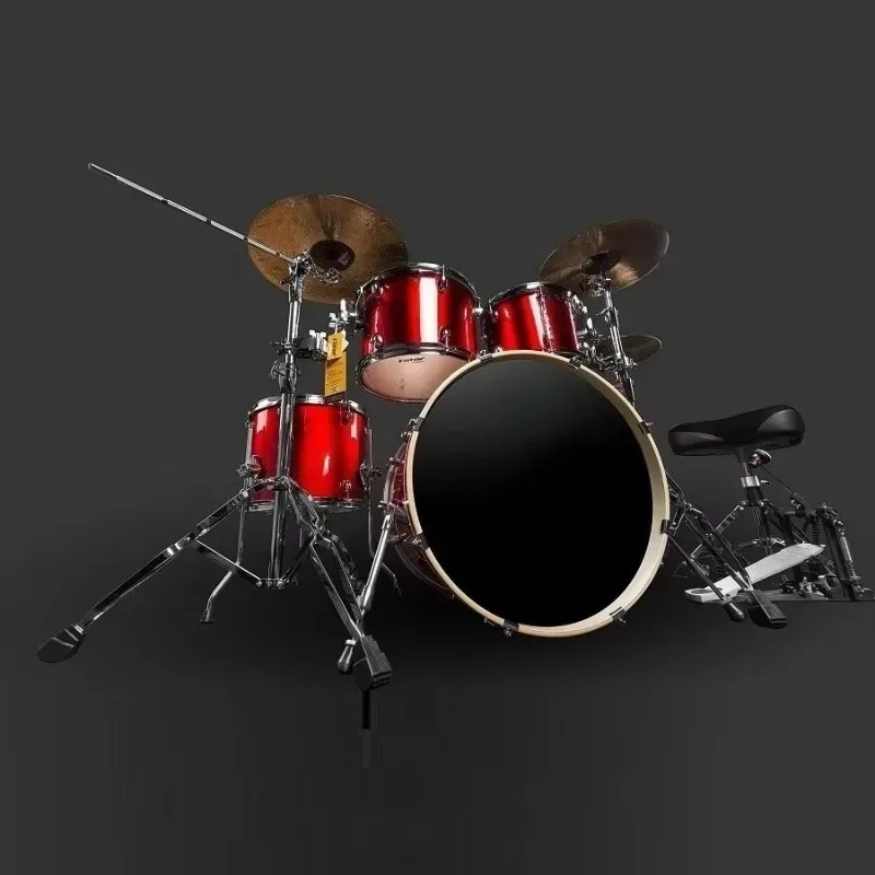 

Aiersi Brand Adult Size 5 Pcs Drum Set Colour Wood Professional Percussion Musical Instrument Custom logo Cheap Factory Price