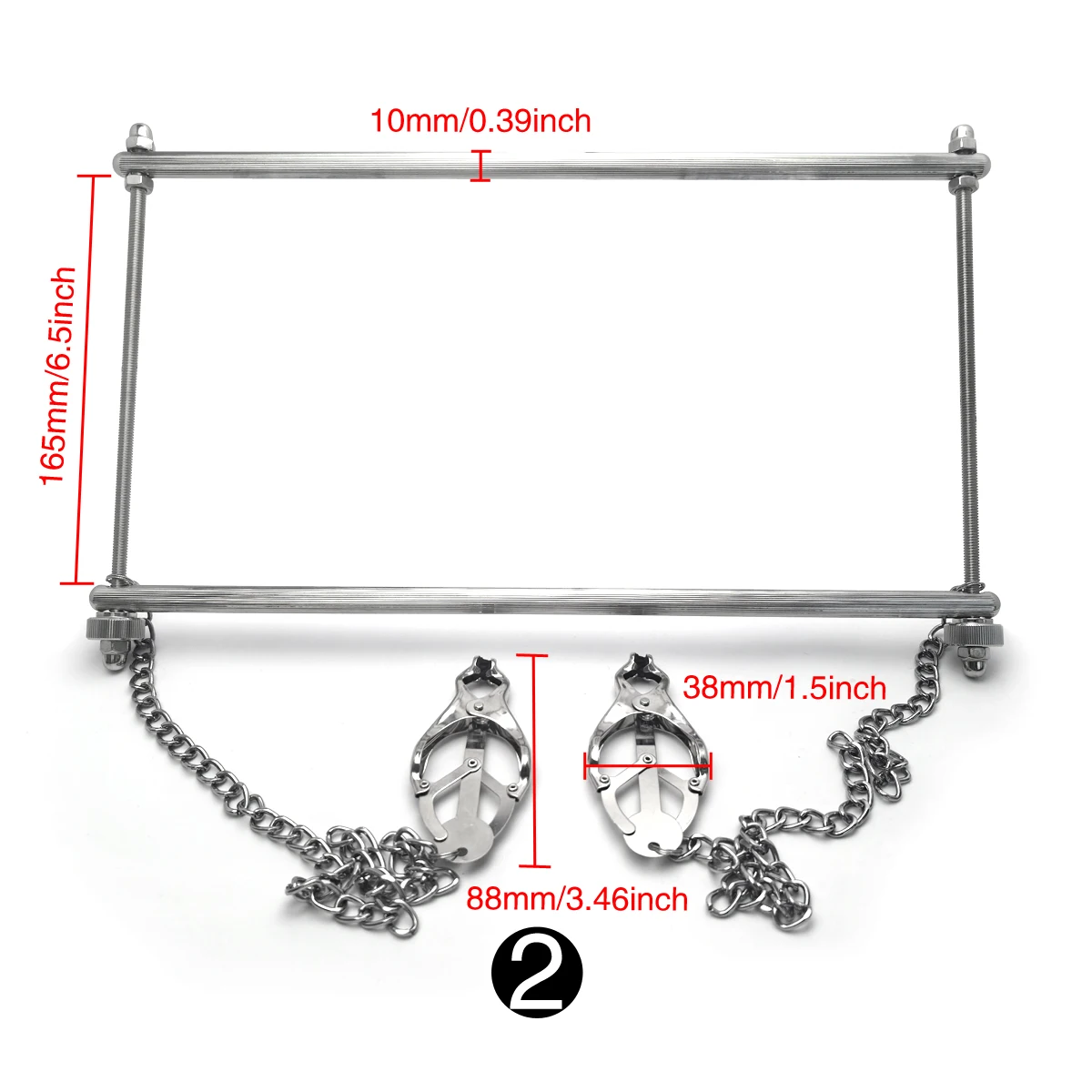 BDSM الحلمة المشبك عبودية المعادن الحلمة المشابك لعبة الجنس عبودية القيود الرقيق الوثن الثدي كليب الجنس لعب للأزواج