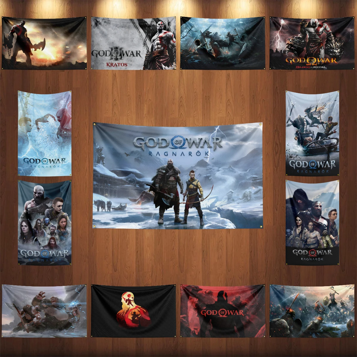 

2×3ft 3×5ft Game G-God O-Of W-War Flag Polyester Digital Printed Game Tapestry Curtain For Decor