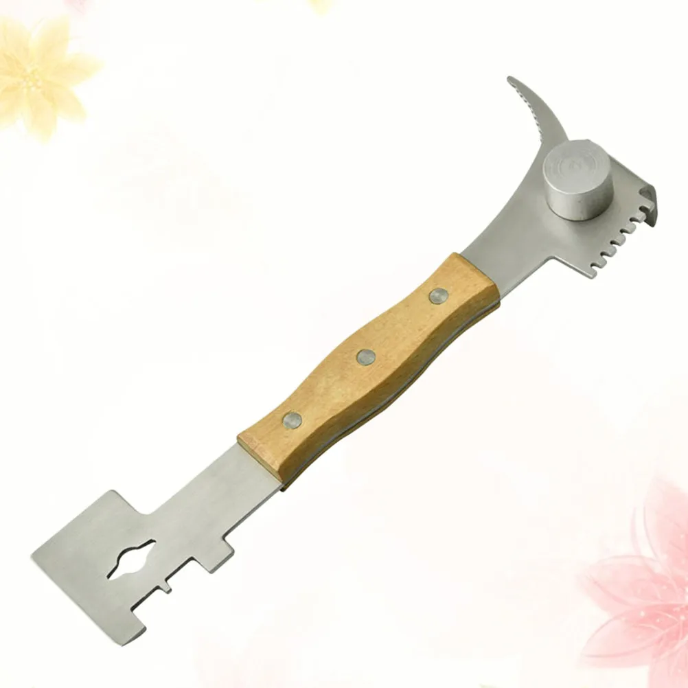 

Многофункциональный скребок для ульев из нержавеющей стали с деревянной ручкой, высокопроизводительный инструмент для пчеловодства