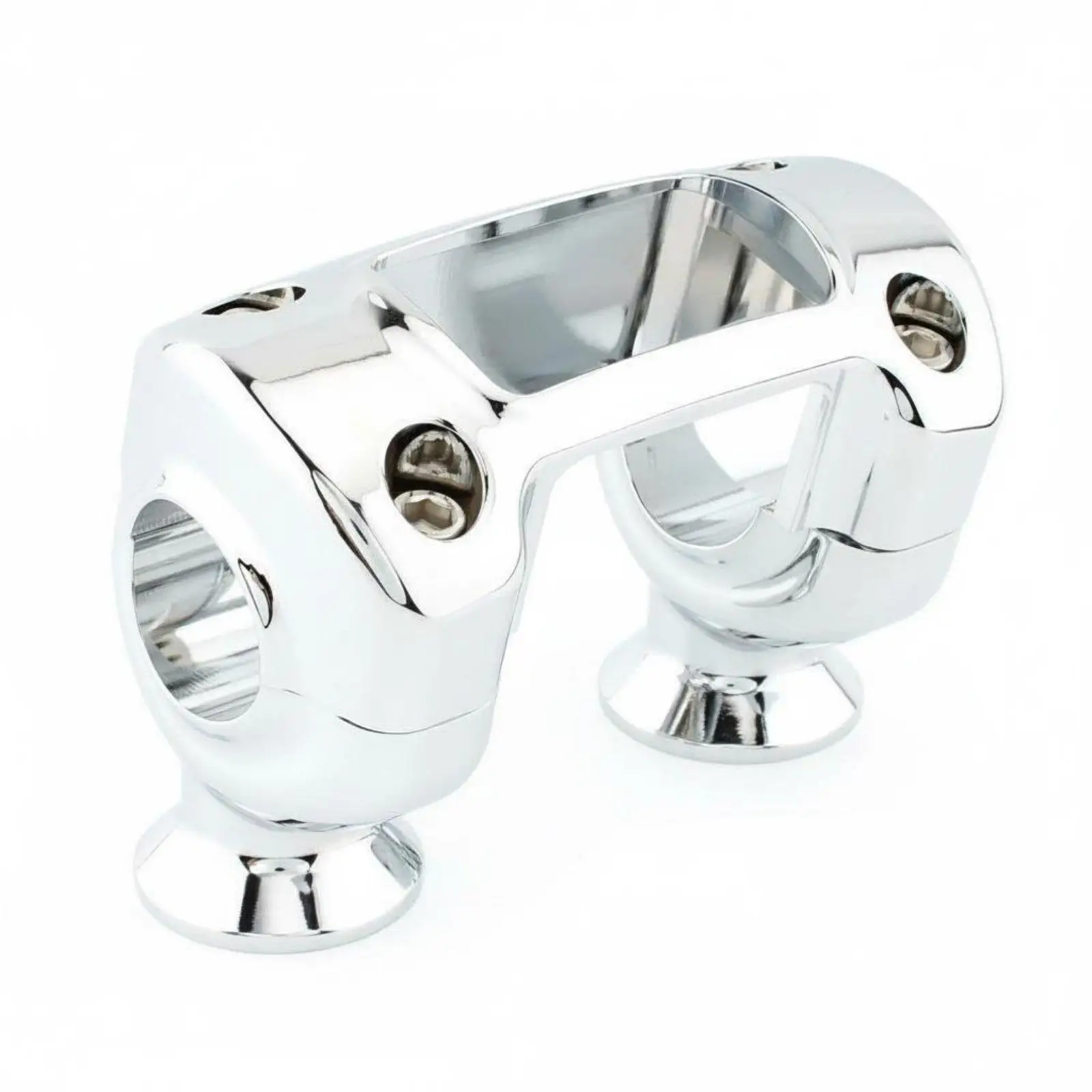 Aluminum Alloy Motorcycle Handle Clamp 1.25 Inch Riser Gauge Mount for Harley Softail Street Bob Breakout Custom Builds