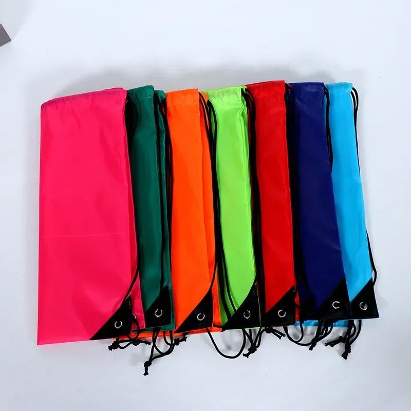 

Portable Sports Bag Thicken Drawstring Belt Riding Backpack Gym Drawstring Shoes Bag Clothes Backpacks Waterproof Organizer