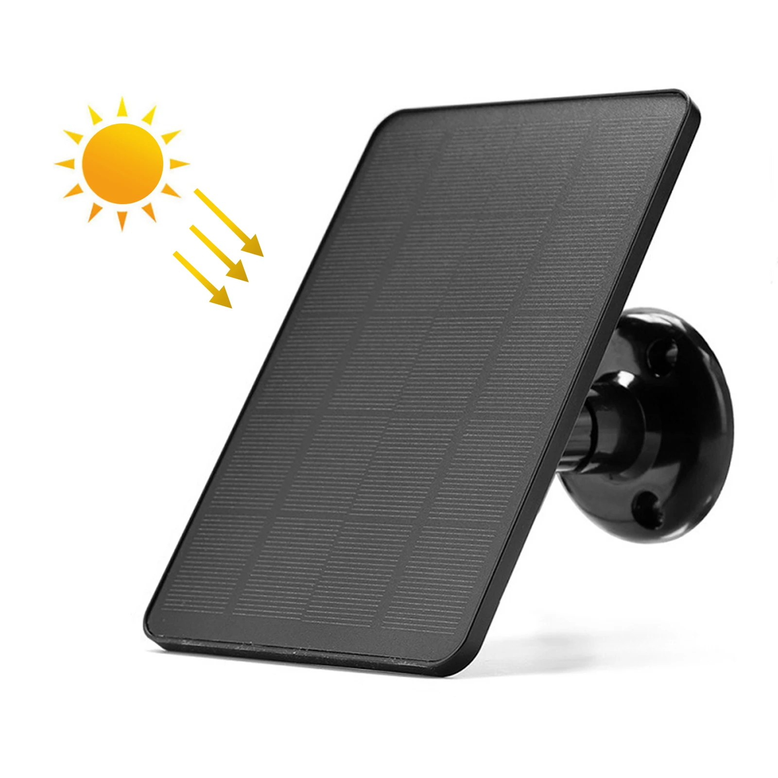 Solar Charging Panel Outdoor Camera Solar Panel IP Camera CCTV Outdoor Monitor Mini Camera With 3m/9.8ft Charging Cable