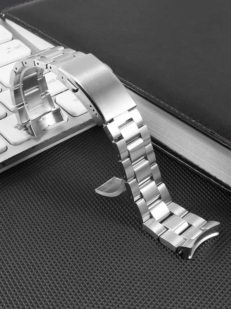 For TAG HEUER 300 Series Solid Stainless Steel Strap WAY201A WAY211 ABA0927 Curved Steel WatchBands Men 20.5mm 21.5MM Bracelet