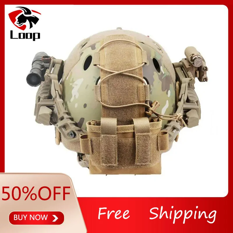 Tactical MK2 Helmet Battery Pouch: Lightweight, Durable, and Versatile for Outdoor Adventures Water-Resistant, Durable