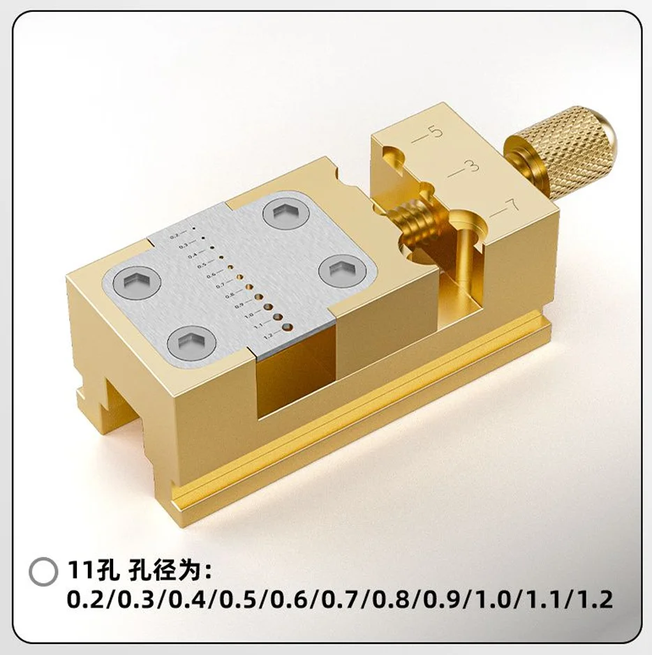 Watch repair tools, watch chain holder, watch chain removal and adjustment clip, watch chain fixing tool, exquisite brass vise