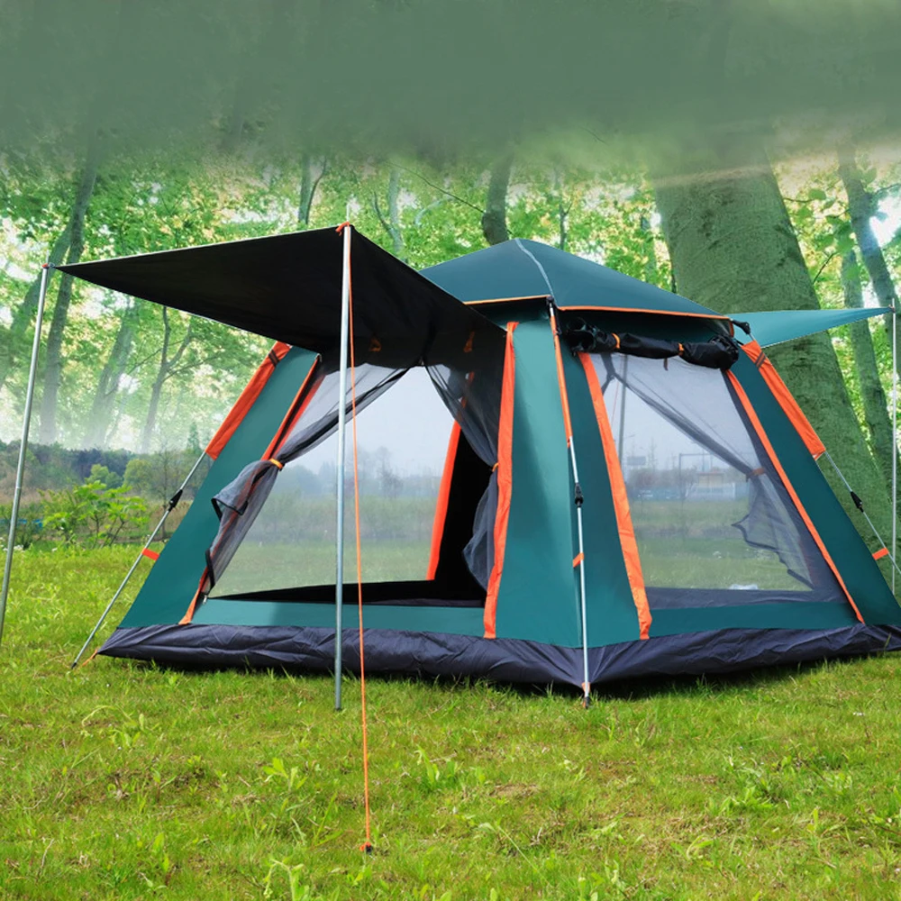 Outdoor Self-driving Travel Camping Tent Automatic Quick-opening Portable Rainproof Sunshine-proof Tent Fishing Hiking Shelter