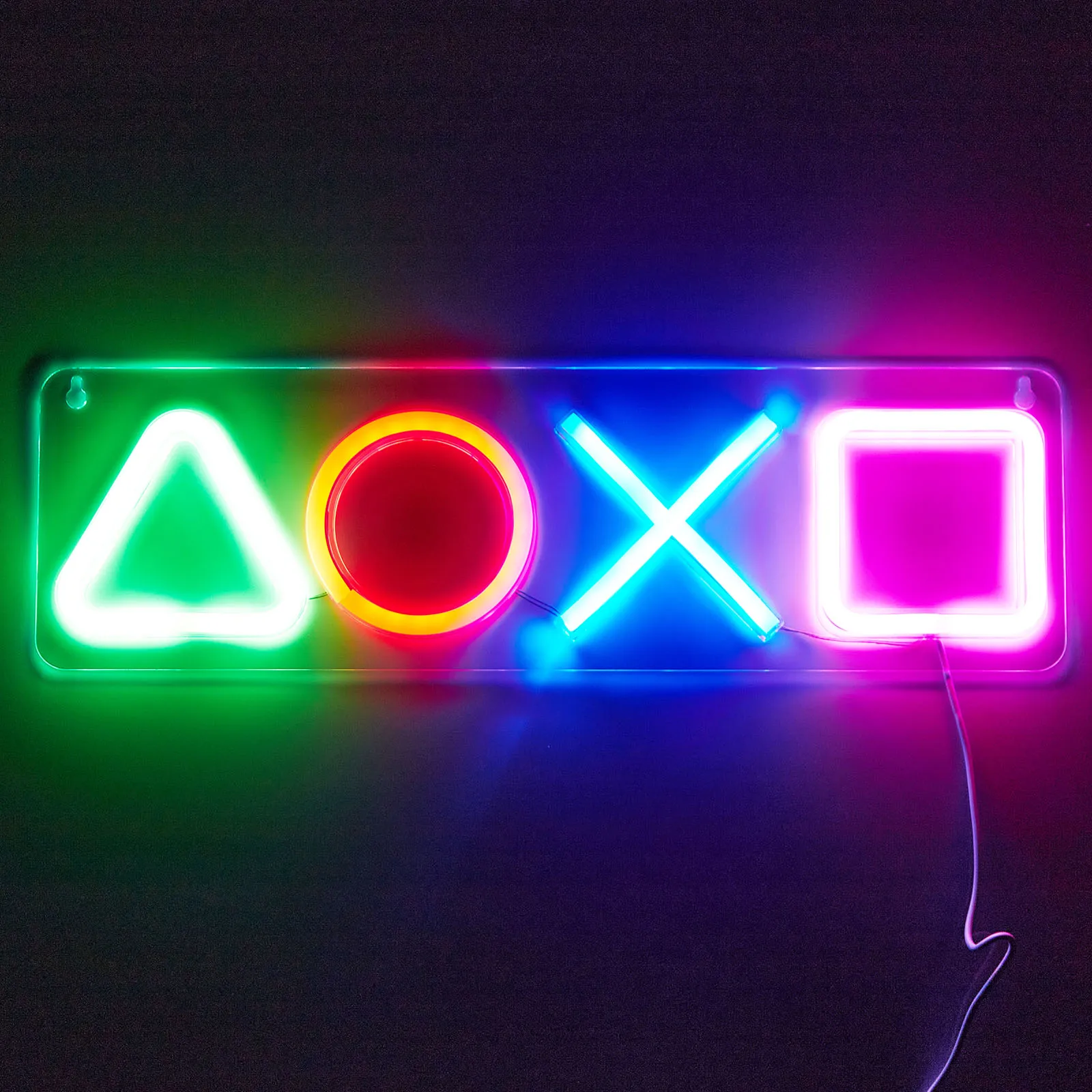 Game Buttons Neon Sign USB Powered Game Controller Neon Signs Arcade LED Neon Lights Wall Decor for Kids Teens Game Room Gifts