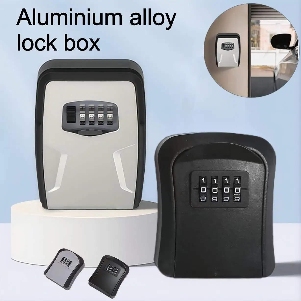 Password Lock Box Anti-theft Home Cat Eye Storage Management Decoration Password Secure Durable Wall Mounted Password Key Box