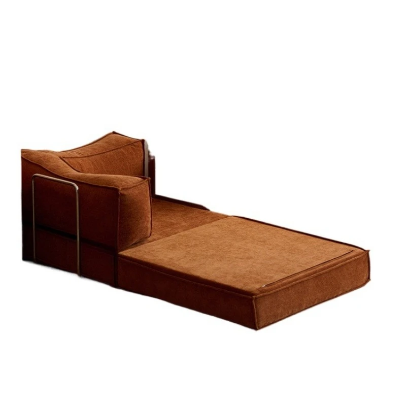 

Foldable sofa bed, pudding living room dual-purpose sitting, lying, dismantling and washing single double