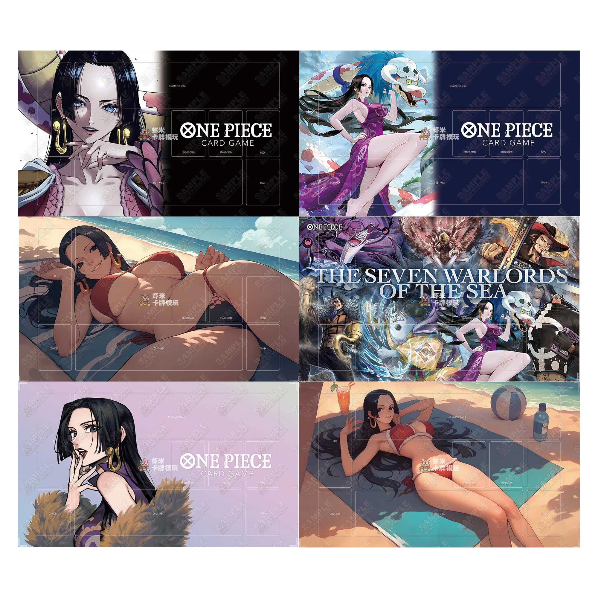 

600X350X2Mm Diy One Piece Boa Hancock Card Battle Mat Opcg Hancock Single Player Board Game Card Duel Plate Battle Mat Подарочные игрушки