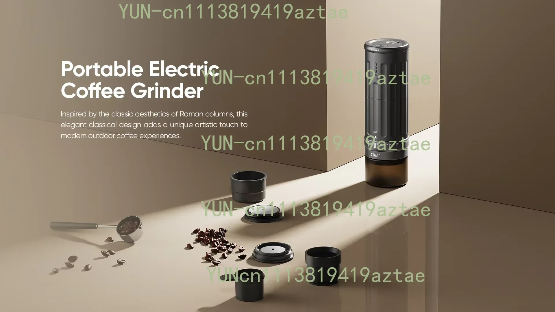 Electric Portable Wireless Coffee Grinder Stainless Steel Blade USB French for Car Outdoor Use Factory Price
