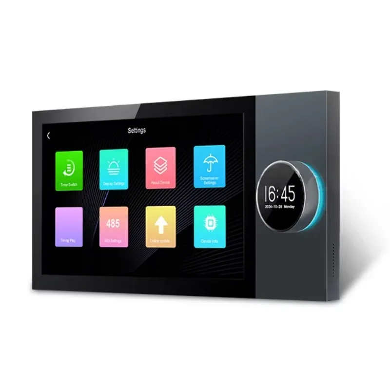2026 New Smart Switch Control Screen Panel with Built in Music Amplifier and Alexa Voice Control Zigbee Gateway Q7