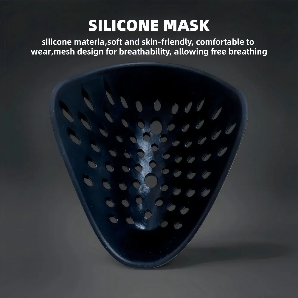 Máscara de silicona 3D de media cara para Halloween, cosplay, balaclava de araña - Carcasa facial de silicona para Airsoft, Paintball, Caza y Protección