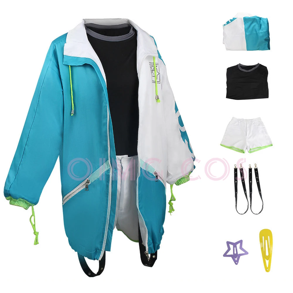 

Костюм для косплея Мику Шираиши из Project Sekai, аниме-костюмы для ролевых игр, праздничная одежда для вечеринок, рождественская одежда для женщин, игровая одежда