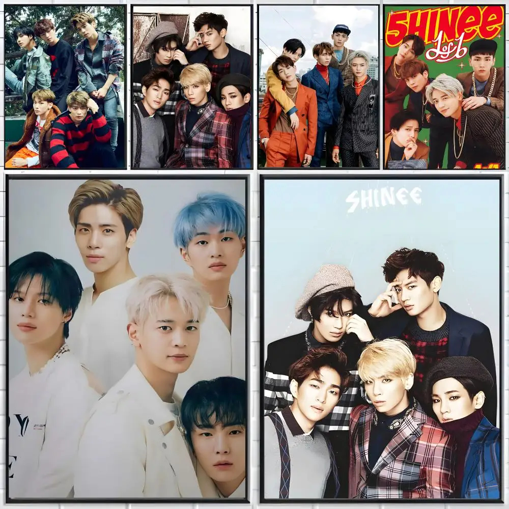 Kpop Group S-SHINee Poster Distinct Home Decor Concepts Chic Indoor Art Pieces