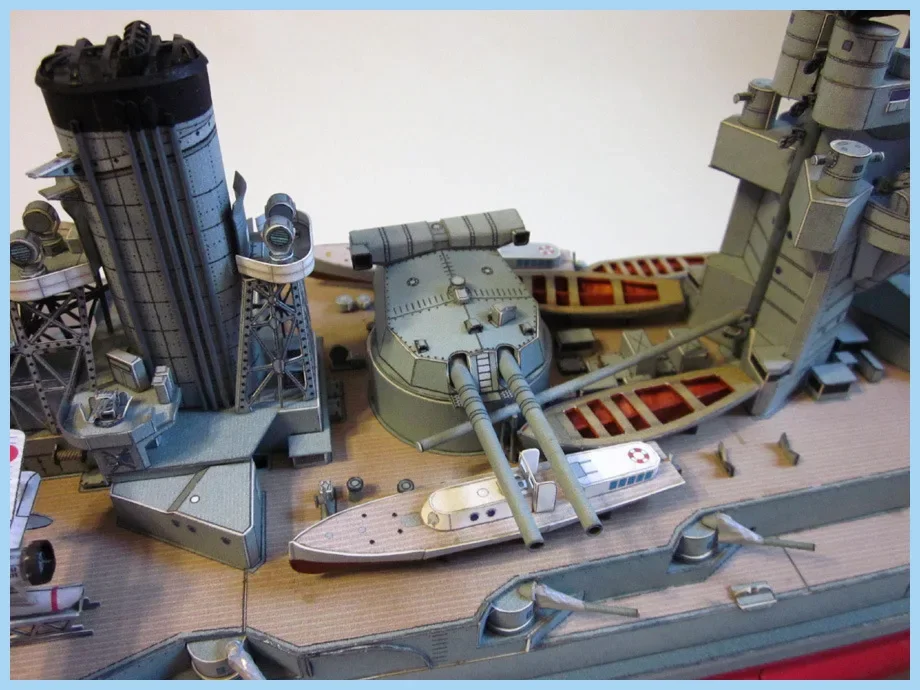 1/250 Вторая мировая война японский корабль линкор 3D бумажный военный корабль DIY игрушка