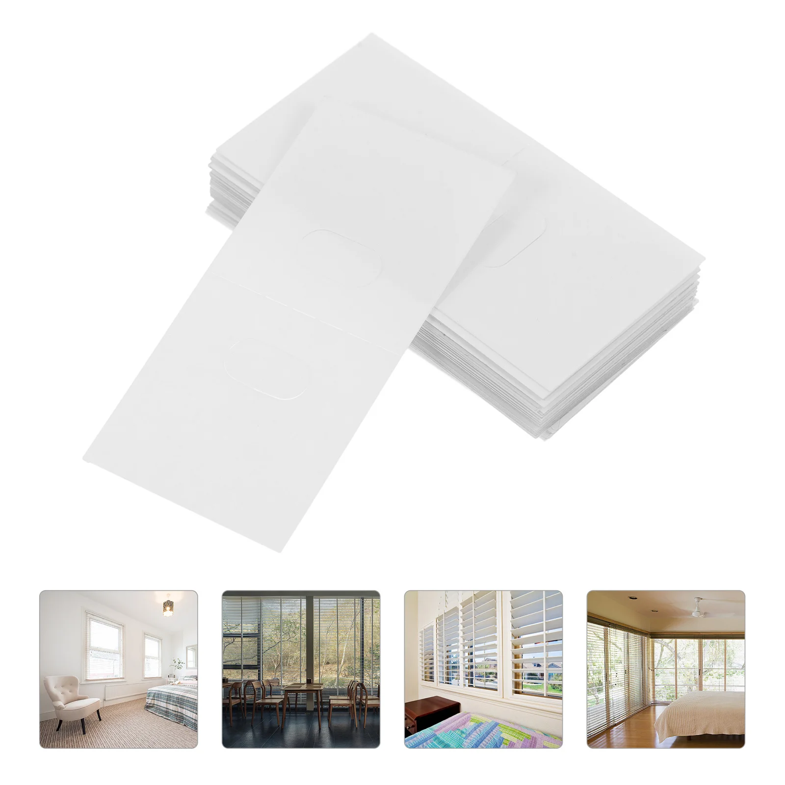 

25pcs Vertical Blinds Repair Tabs Clear Blind Fixer Tabs Replacement Slat Vane Savers Household Window Blind Repair Parts Easy