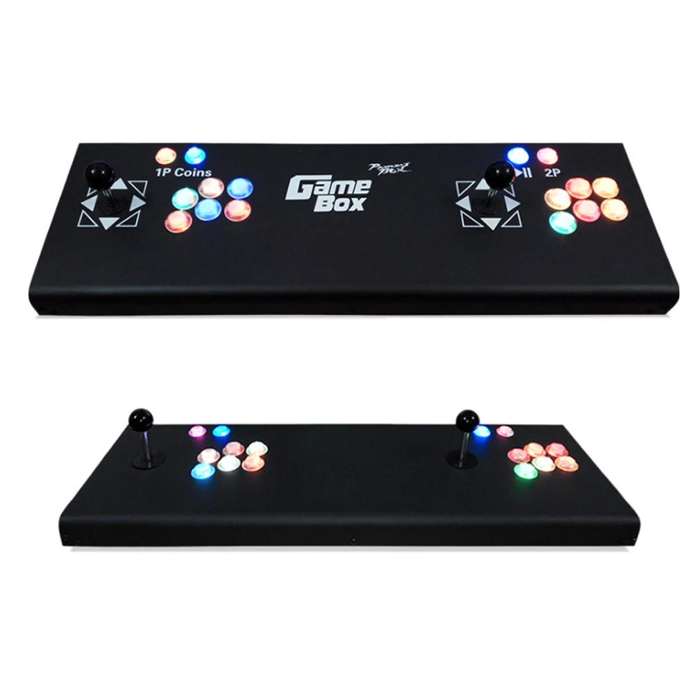 Game Joystick Dual Game Controller for 3D 2 Players, Coin Push WIFI Download 10188 in 1