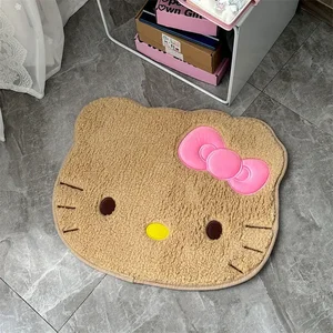 Olá Kitty Banheiro Anti Slip Tapete, Almofada do assento de carro macio, Absorvente, Secagem Rápida, Decoração do quarto, 50x60cm 10 principais vendas tapetes da hello kitty - №1