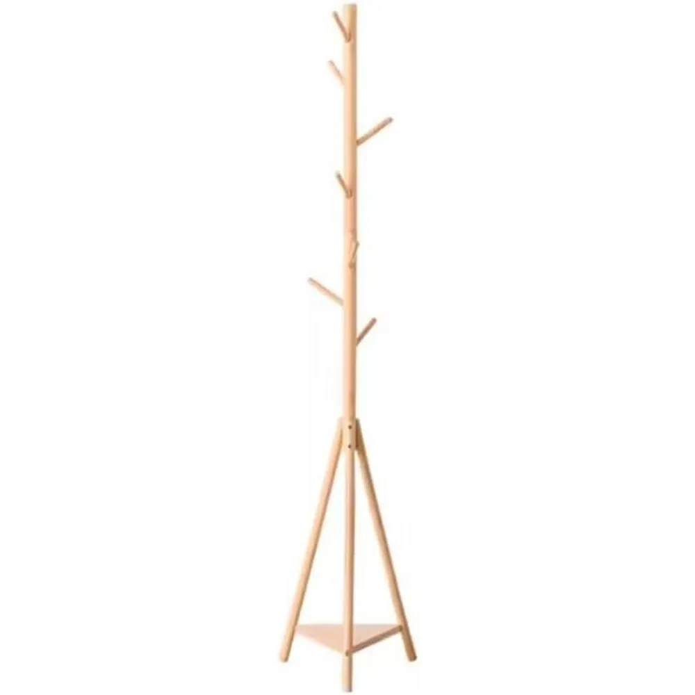 

Freestanding Nordic simple wooden hangers Study bedroom floor hangers living room decoration hangers