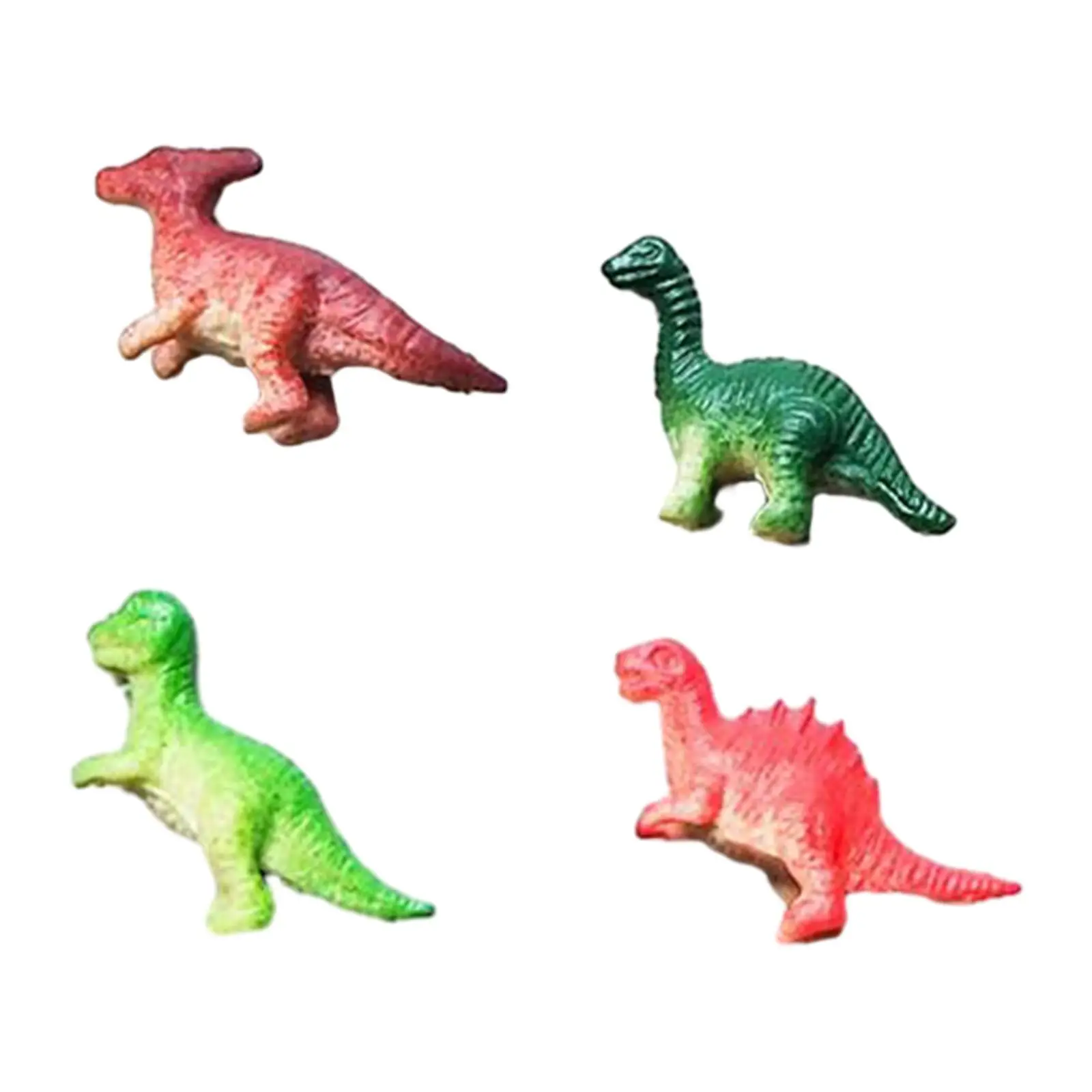 16Pcs Little Dinosaur Figurine Mini Dinosaur Toy Set Birthday Cake Supplies