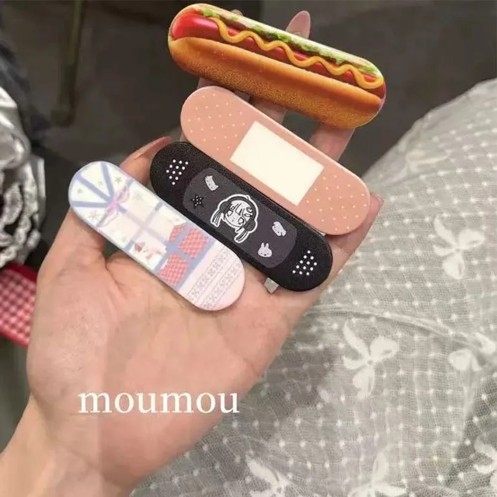 

Милый чехол для телефона в виде пластыря с кольцом-подставкой, совместимый с iPhone, Samsung, Xiaomi, в японском стиле, многофункциональный, милый чехол