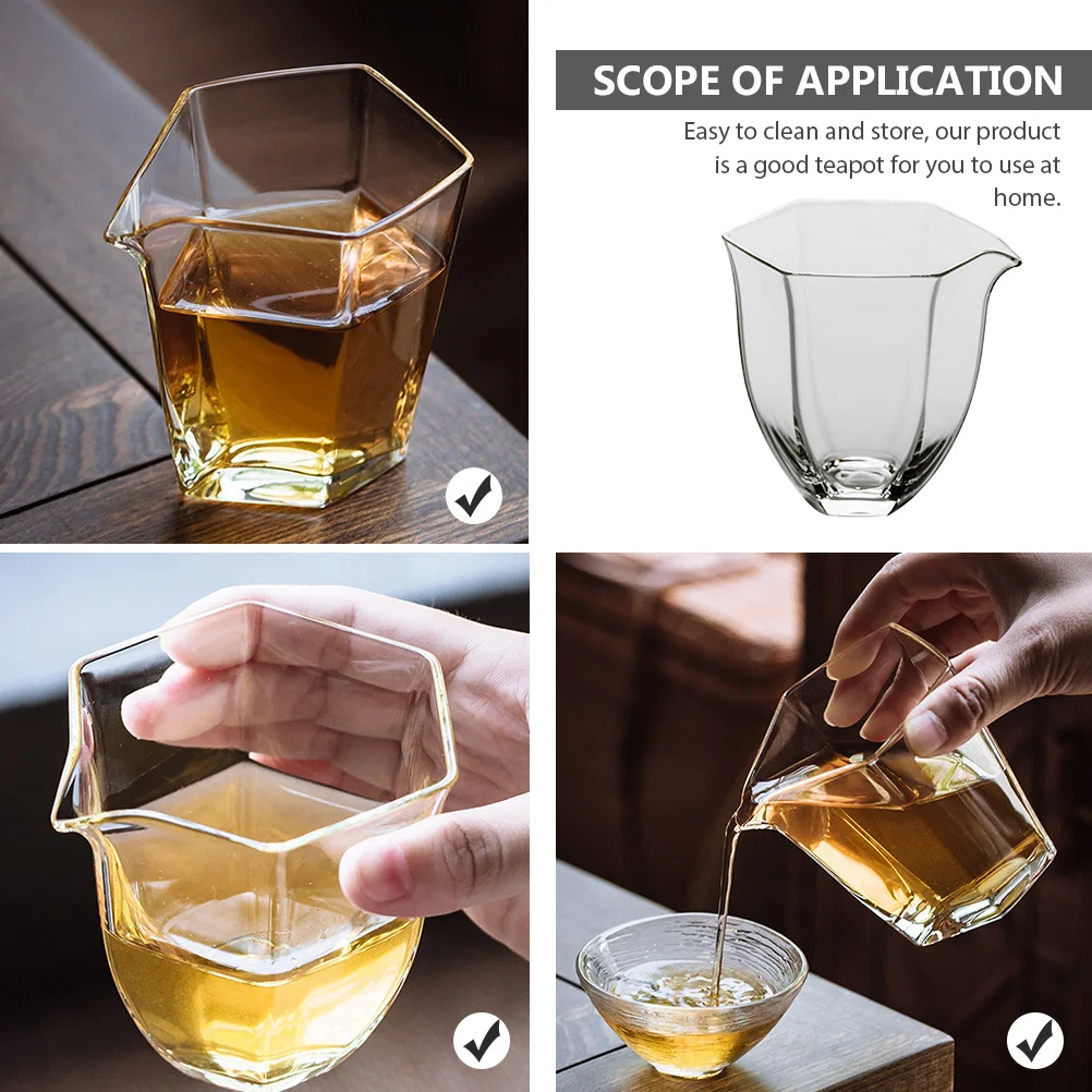 

Heat-Resistant Glass Tea Dispenser Tempered Smooth Surface Multi-Purpose Tea Pitcher Meeting Room Teaware