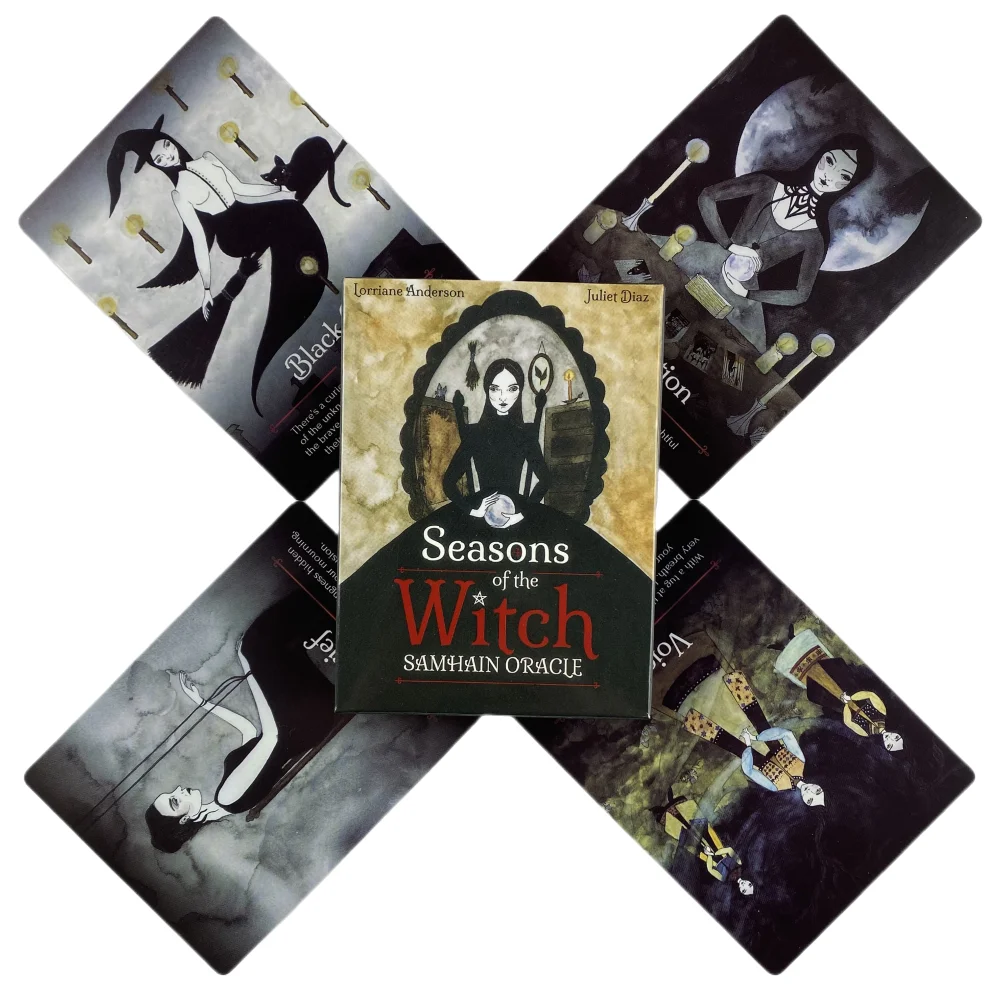 2 Styles Seasons Of The Witch Samhain Oracle Cards A 44 Tarot English Visions Divination Edition Deck Borad Playing Games