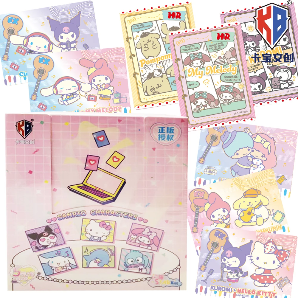 

Original Kabao Sanrio Collection Cards Celebrity Family Cartoon Lovely Lively Anime Characters SSR UR Exquisite Cards Kids Gifts