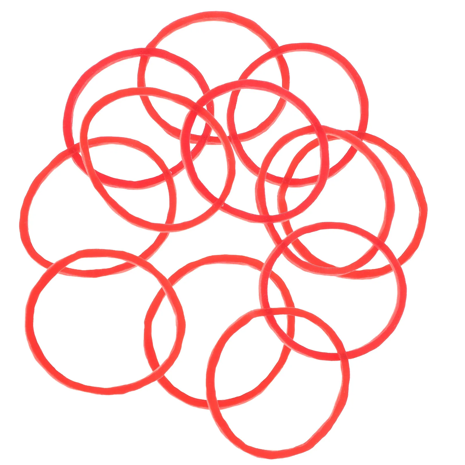 

1 упаковка термостойких силиконовых резинок для волос, эластичные резинки для завивки и укладки, красные резинки для салонов и домашнего использования