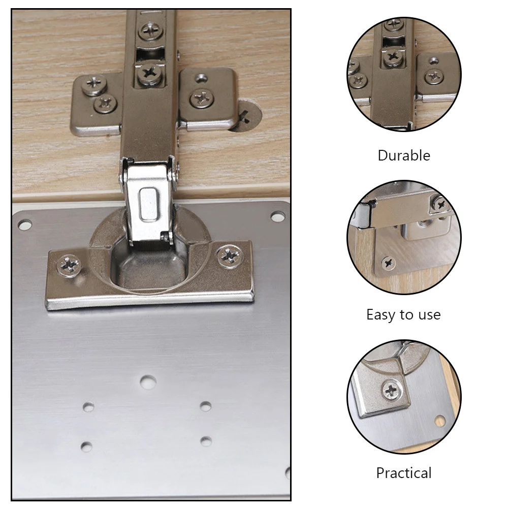 

2pcs Stainless Steel Mending Plate Kit For Furniture Repair Flat Joining Bracket With Screws Metal Repair Plate Cabinet Shelf