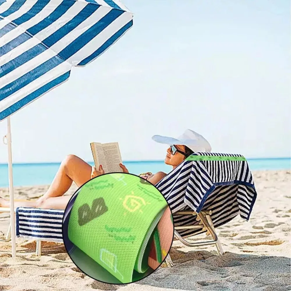 1/4Pcs Colorful Sunbed Strap Windproof Durable Beach Towel Holder Elastic High Elasticity Creative Towel Bands