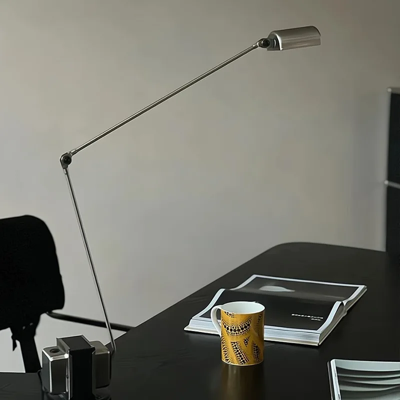 Modern Italian Design Floor Lamp Simple Retro Style Living Room Study Adjustable Swing Arm Reading Table Lamp Home Decor LED