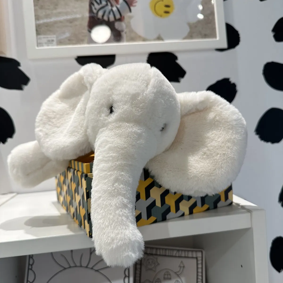 45/55/70CM Cute Nordic Style Plush Elephant Toy Lovely Lying Elephant Appease Toy Stuffed Soft for Kids Baby Girls Xmas Gift