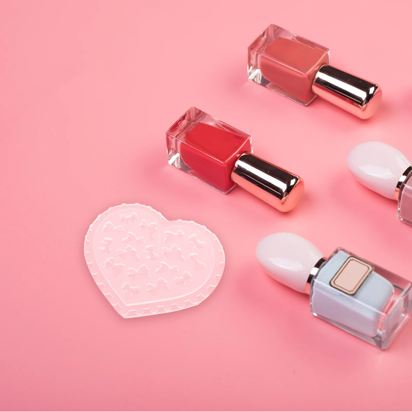 

2 шт., силиконовые формы для дизайна ногтей, 3D форма банта, гибкая прозрачная форма для ногтей, эпоксидная смола, принадлежности для рукоделия, формы для ногтей