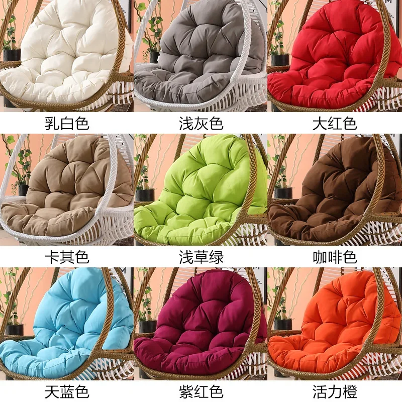 120x80cm Swing Hanging Basket Seat Cushion Hammock Egg Chair Pad Outdoor Garden Balcony Thicken Rocking Swing Chairs Cushion