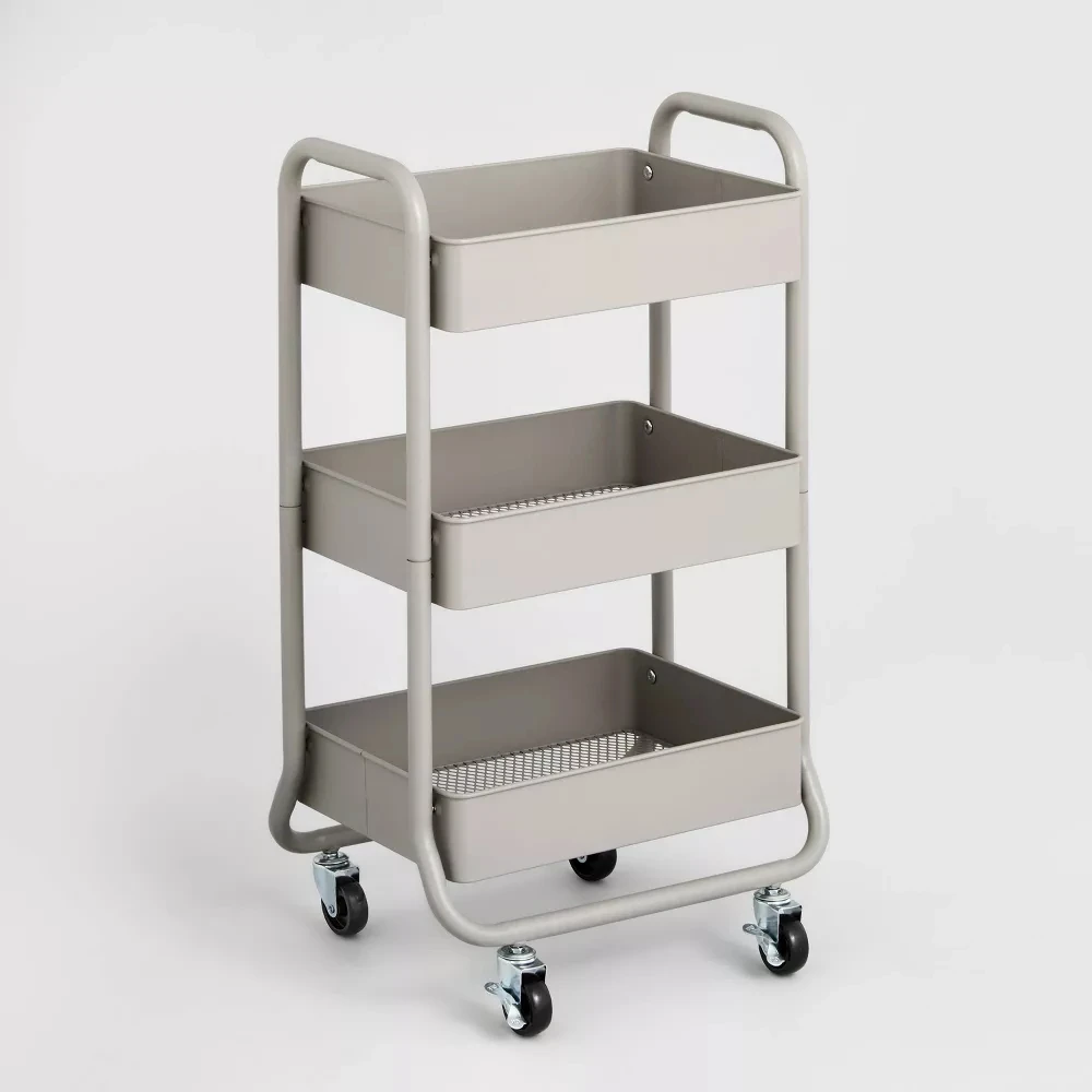 Metal 3 Tier Rolling Cart: The Ultimate Mobile Storage Solution thumbnail