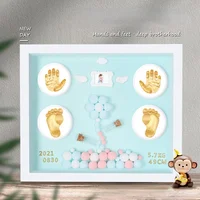 Baby Hand Print Footprint Imprint Kit Handprint Baby Mud And Baby Footprints Souvenirs Baby Hand And Foot Mold Hundred Days Gift 3