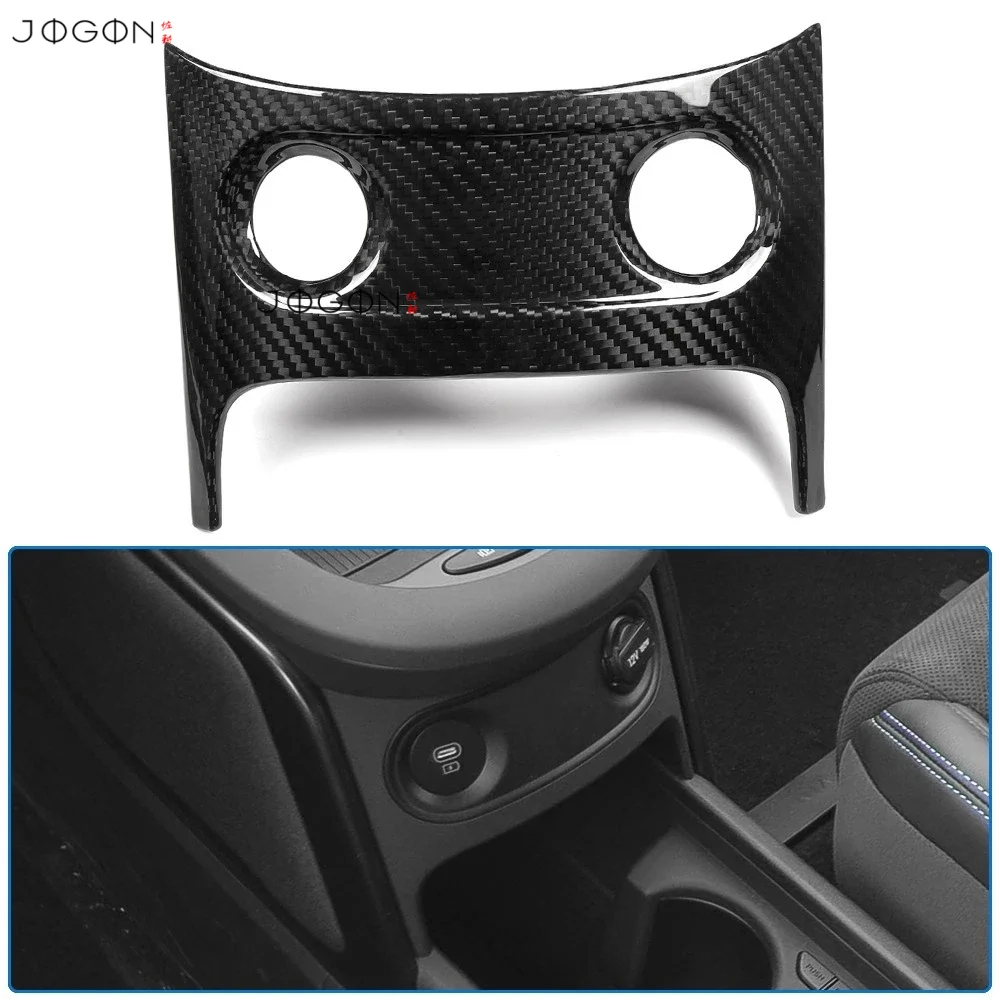 For Hyundai Ioniq 5 N 2023-2025 Real Carbon Fibre Console Storage Charger Port Cover Interior Mouldings For Hyundai N Line Trims
