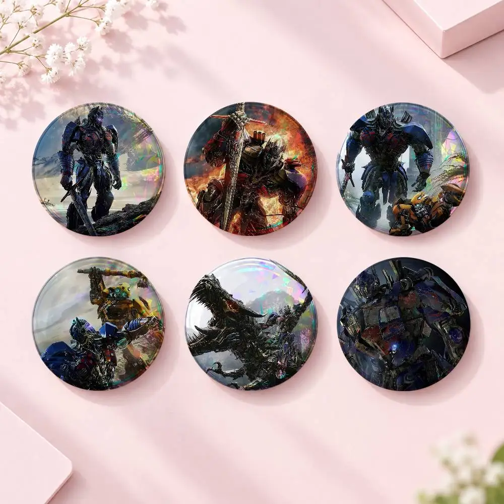 M-o-v-ies Optim-us- Prim-e Mixed Theme Round Button Badge Set Anime Cartoon Music Game Fashion Pins For Bags Clothes Accessories
