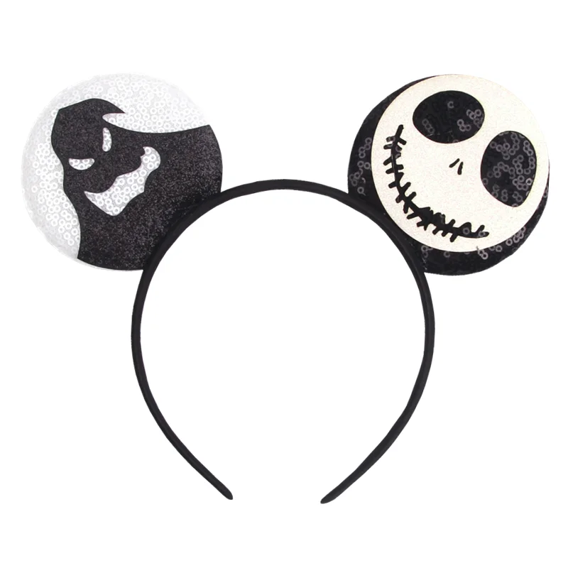 2026 Neueste Mode Ohren-Haarreif Pailletten-Schleifen für Mädchen Erwachsene Kinder Halloween-Party Cosplay Haaraccessoires Prinzessinnen-Haarband – Detail 9
