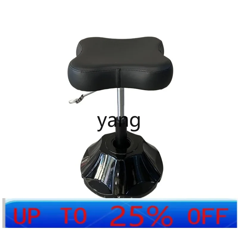 LMM barber shop shampoo bed small stool can be lifted and lowered flush beauty stool hair salon special