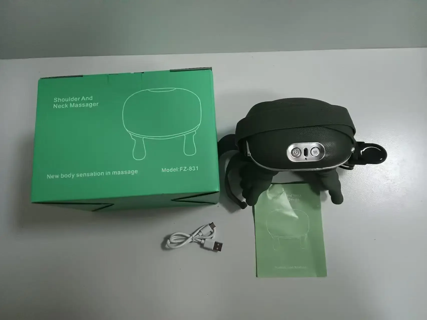 Masseur de cou et d'épaule, tissu profond Shiatsu, Machine de Massage Cervical du dos, bionique chauffé, soulagement de la Fatigue, relaxation musculaire ﻿ 3 niveaux