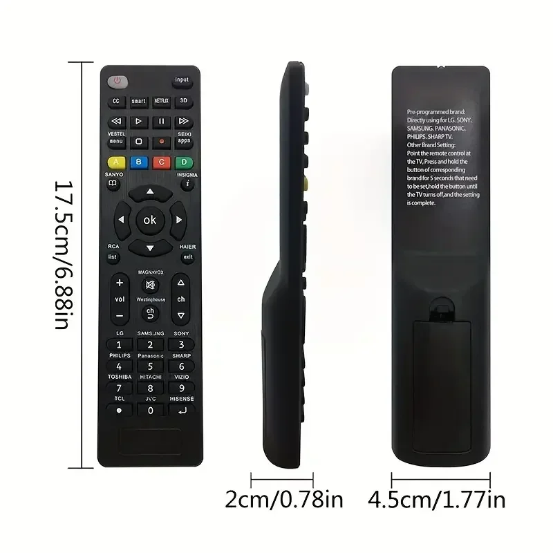 RCG008 Replacement Universal Remote Control for LG For Sony for Samsung for Panasonic ForToshiba For Phili ps with Light