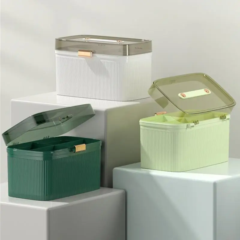 Large Capacity Box Moisture-proof And Light-proof Clamshell Design Transparent Plastic Household Products Storage Box